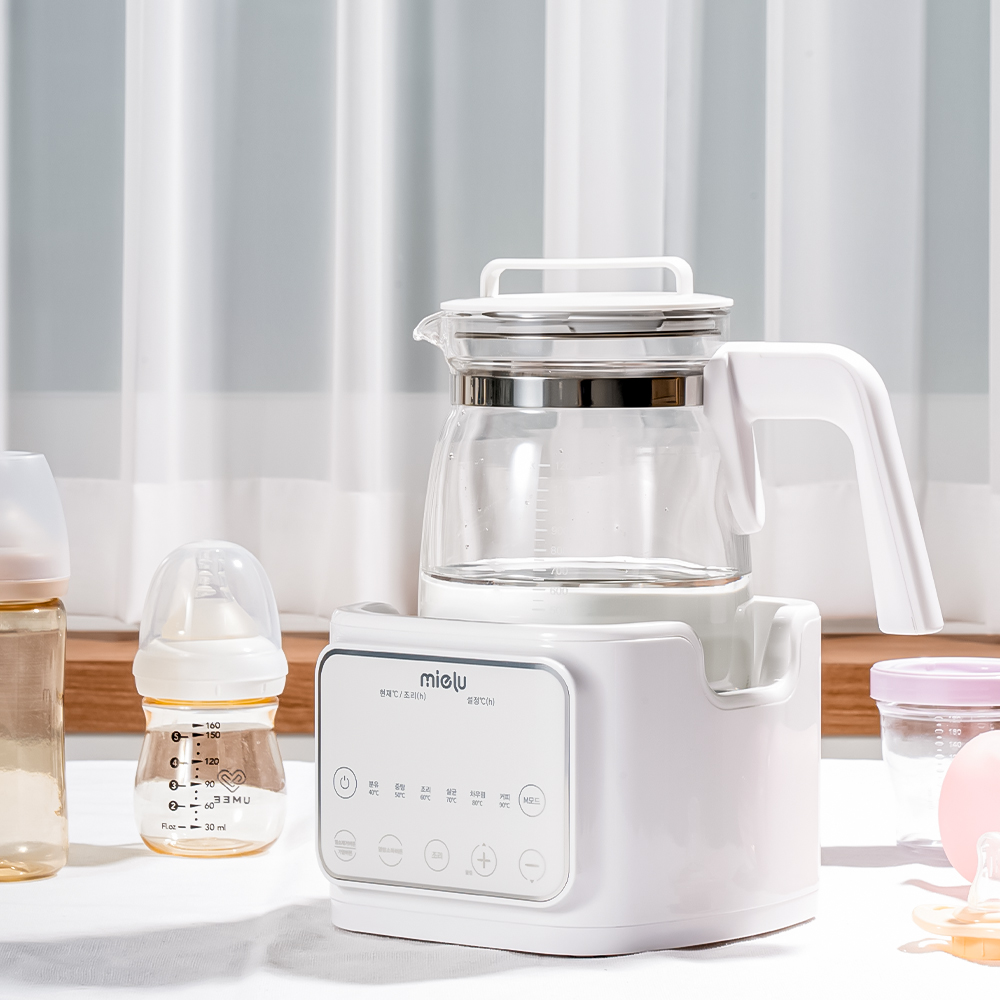 미엘루 국민 분유포트 보온 티포트 스마트 유리 분유포트기