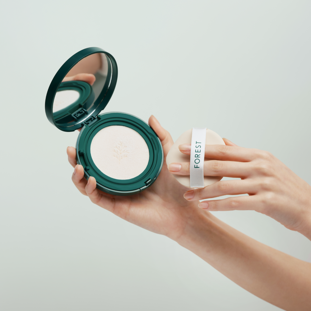 포레스트 비건 선쿠션 13g(SPF50+) 골프, 끈적임없는 톤업선쿠션 이미지 2