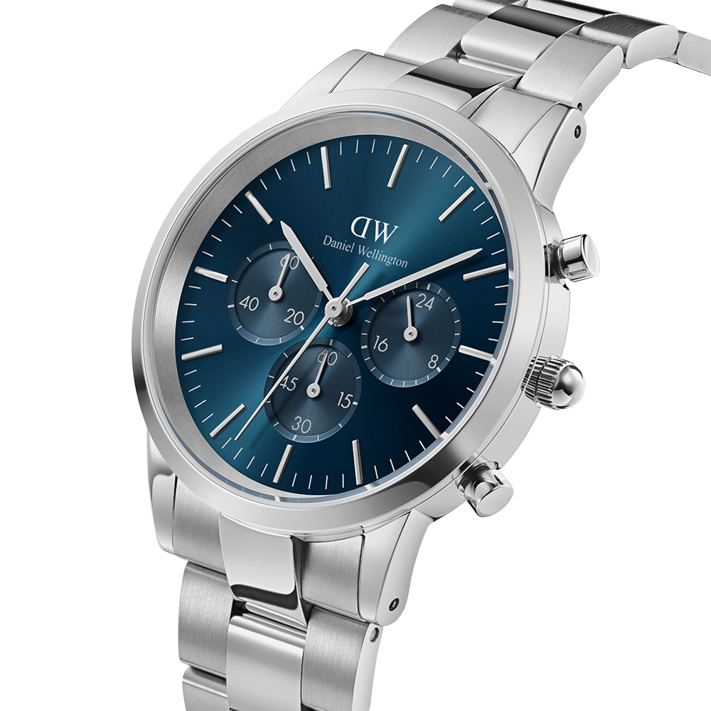 다니엘 웰링턴 ICONIC CHRONOGRAPH LINK ARCTIC 남성 손목시계 상품 이미지