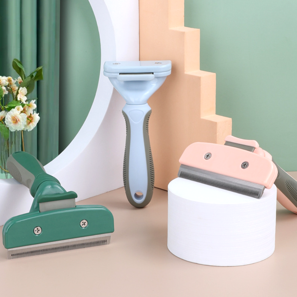 강아지 빗 고양이 브러쉬 원터치 슬리커브러쉬