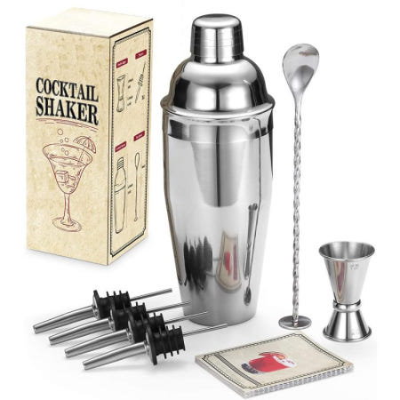[해외]스텐 칵테일 바텐더 세트 공장 직배송 도매 아마존 인기 상품 8종 구성 하이볼 입문 추천