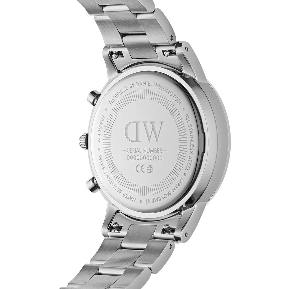다니엘 웰링턴 ICONIC CHRONOGRAPH LINK ARCTIC 남성 손목시계 상품 이미지