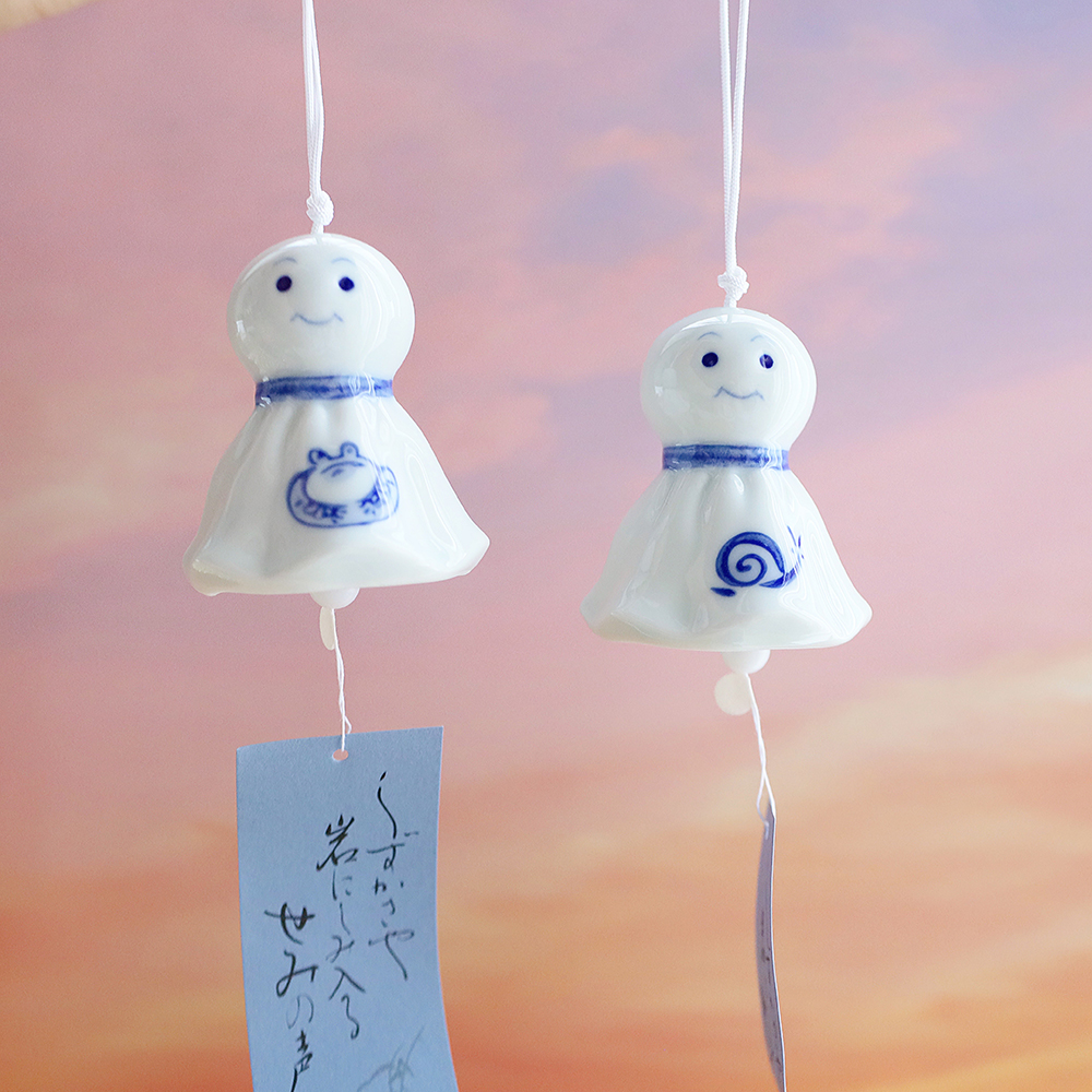 일본 도자기 테루테루보즈 후우링 일본풍경 인테리어소품 도어벨 윈드차임
