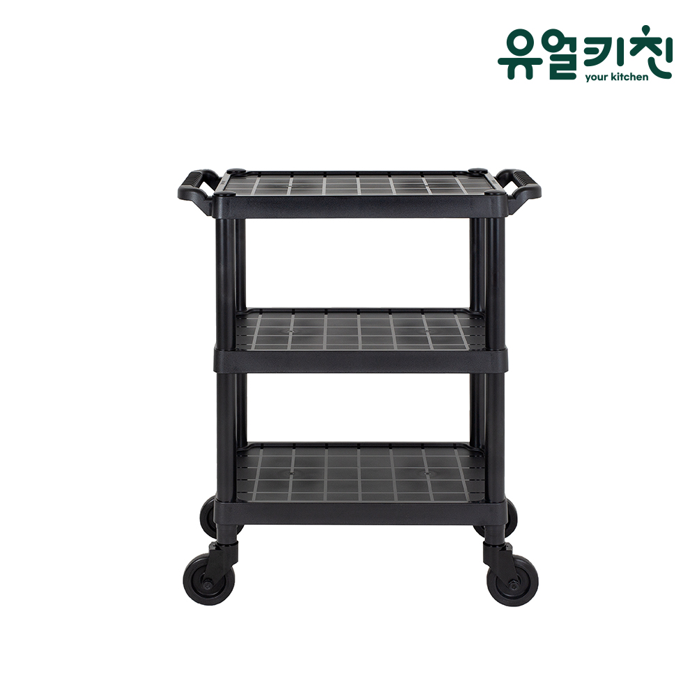 플라스틱서빙카 업소용 서빙카트 식당카트 블랙 중 - 상세 이미지 4
