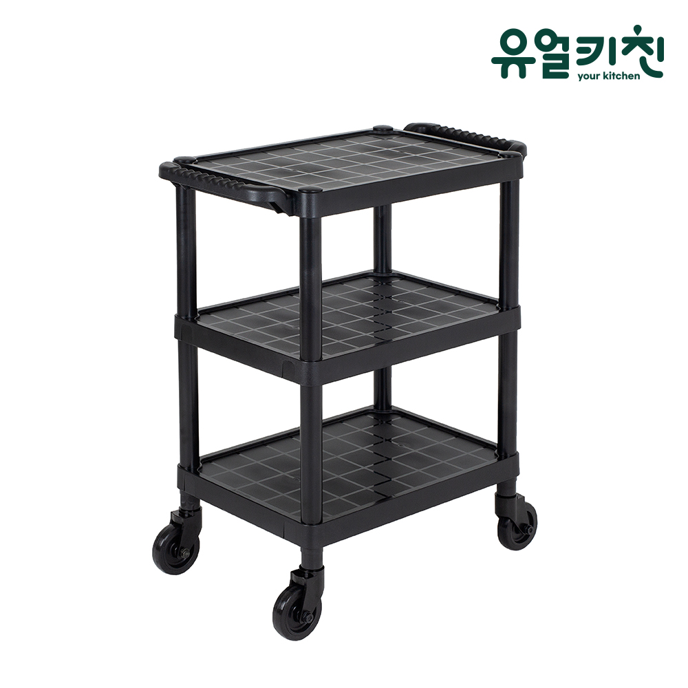 플라스틱서빙카 업소용 서빙카트 식당카트 블랙 중 - 상세 이미지 2