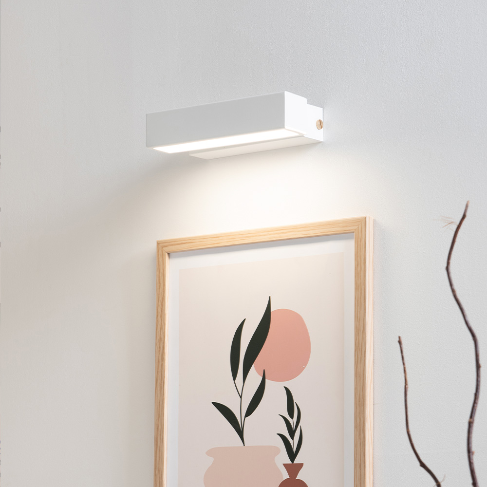 LED 벽등 벽조명 세코 사각 8W 화이트 거실 계단 실내 인테리어조명 - 상품 이미지