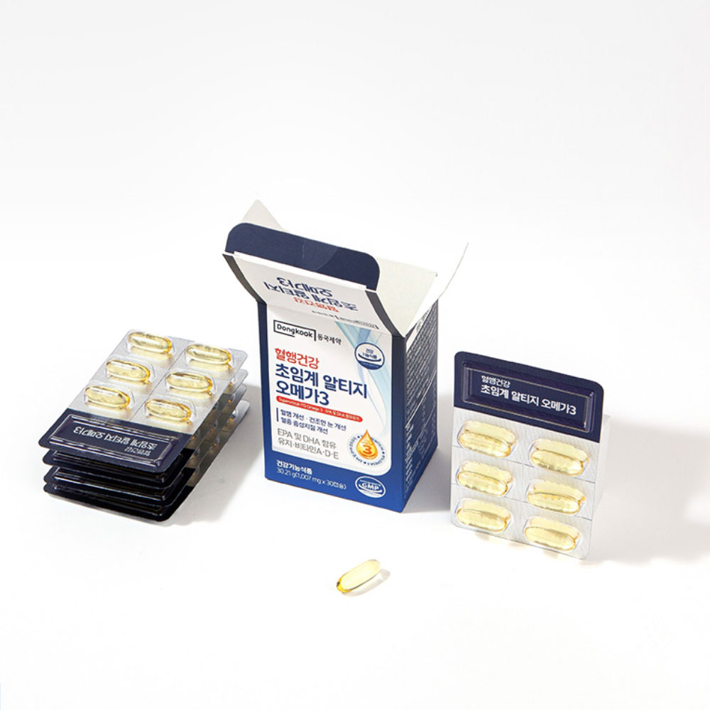 동국제약 혈행건강 초임계 rTG 알티지 오메가3 비타민 A D E 30캡슐, 6개 - 상세 이미지 2