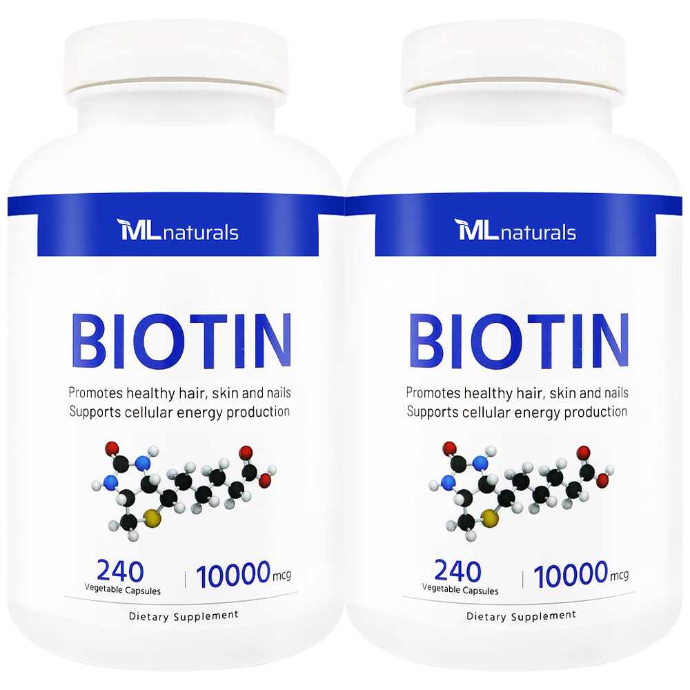 마이라이프내추럴스 비오틴 알약 10000mcg 240캡슐, 2개 - 메인 이미지