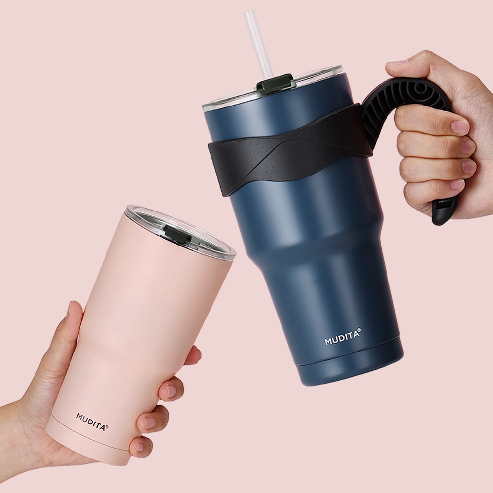 [N단독구성]무디타 이중 진공 대용량 스텐 텀블러 900ml+텀블러 정리함 2구 - 상세 이미지 3
