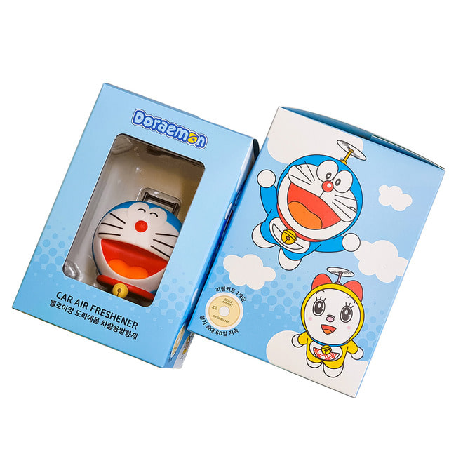 벨르아망 도라에몽 차량용 송풍구 방향제 탈취제 고체형 디퓨저 새차 선물 블랙체리