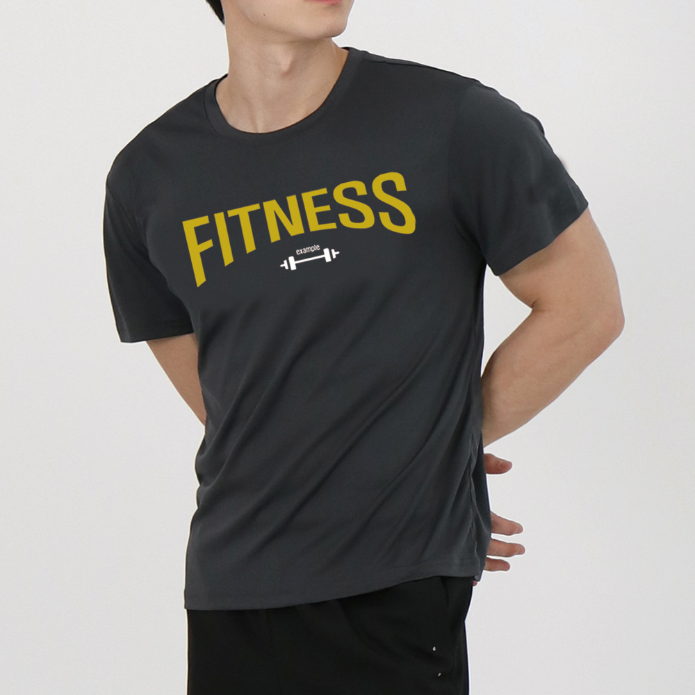 이그잼플 헬스오버핏반팔 남자머슬핏 운동 기능성 티셔츠 - 상세 이미지 3