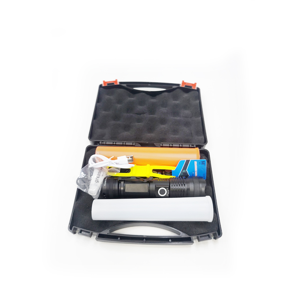 몬스터 파워 DRS LED후레쉬 C타입 XHP70 충전식 줌 랜턴 써치라이트