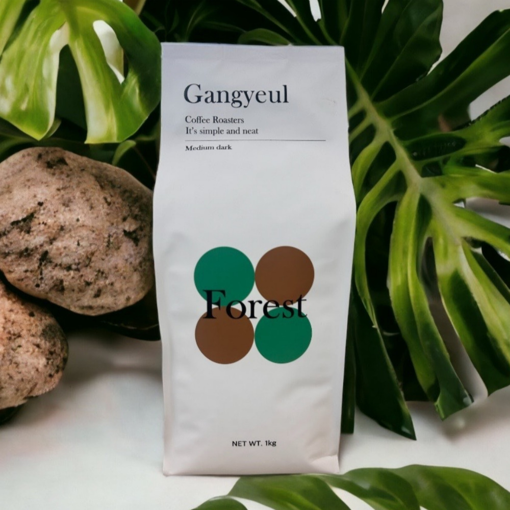 1kg 간결커피 당일 로스팅 포레스트 블렌드 커피 원두 홀빈 납품