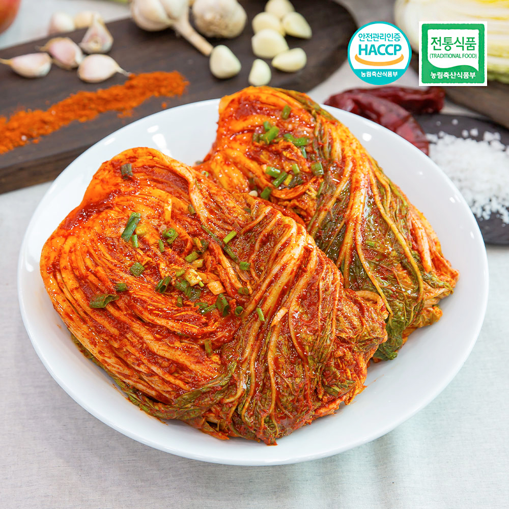빛고을김치 전라도 국산 매니아 배추김치 1kg 바로 담근 생김치 매콤 아삭 4+1 이어온