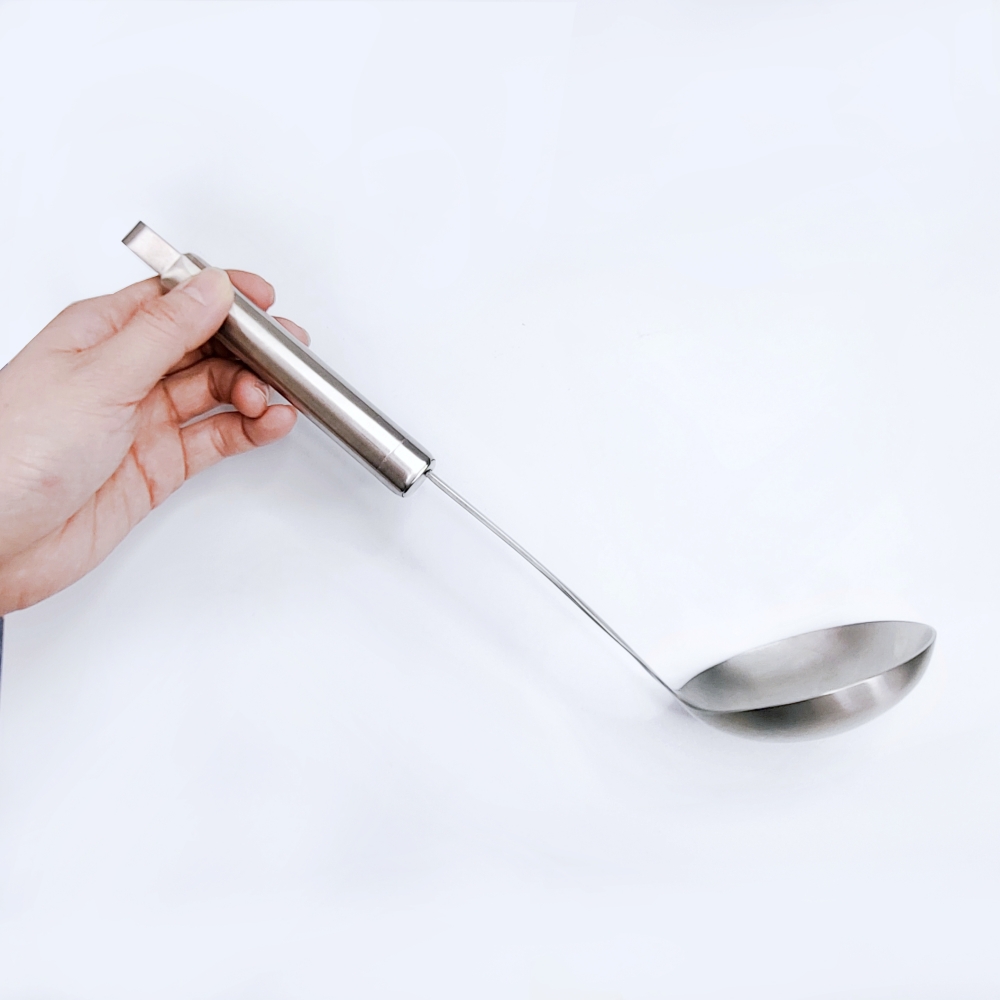 키친블루밍 국내산 무광 국자 스텐 서빙 국자 스텐304 중, 무광 블랙 이미지 8