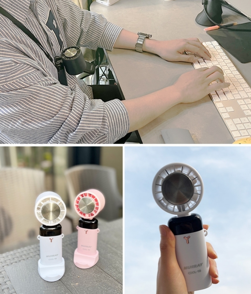 휴대용 에어컨 선풍기 3초 급속냉각 쿨링 무소음 핸디손풍기 이미지 8