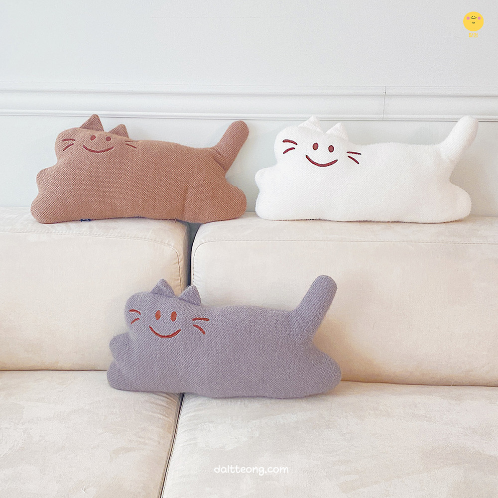 달떵 귀여운 말랑 고양이 모찌 인형 쇼파 쿠션 동물 아기방 낮잠