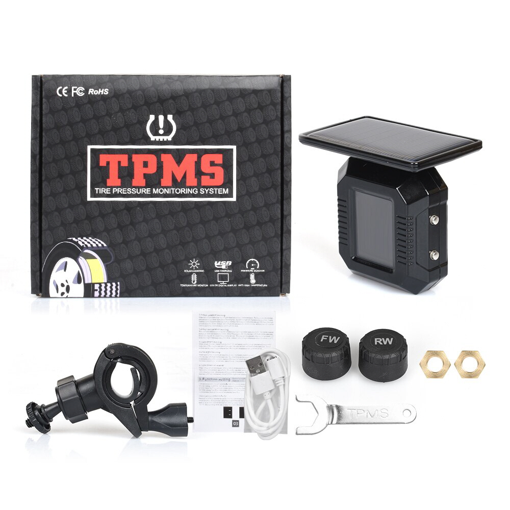 오토바이 TPMS 타이어 공기압센서 측정 태양광충전 - 상세 이미지 3