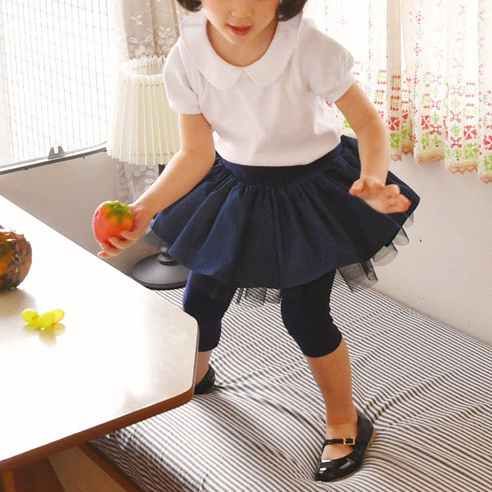 르진 치마레깅스 7부 레이온 냉감소재 냉장고 레깅스 여아 아동 청 데님 보통핏