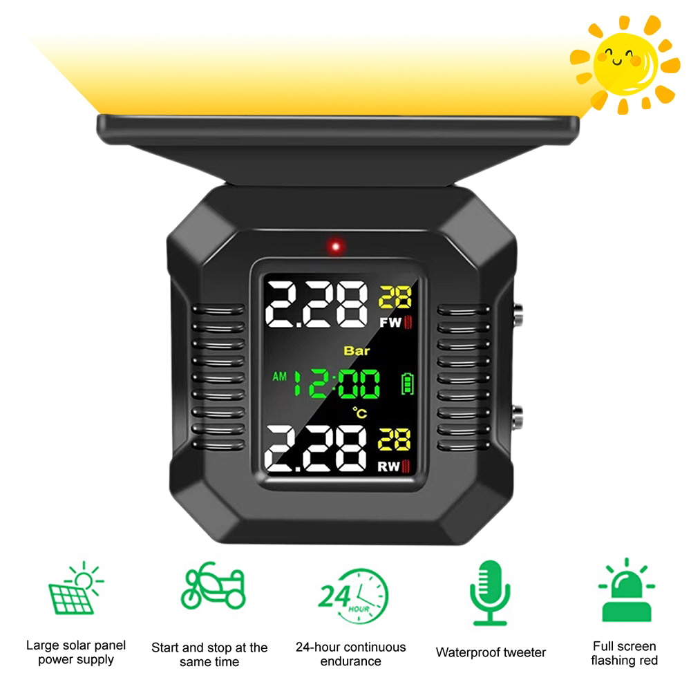 오토바이 TPMS 타이어 공기압센서 측정 태양광충전 - 상세 이미지 4