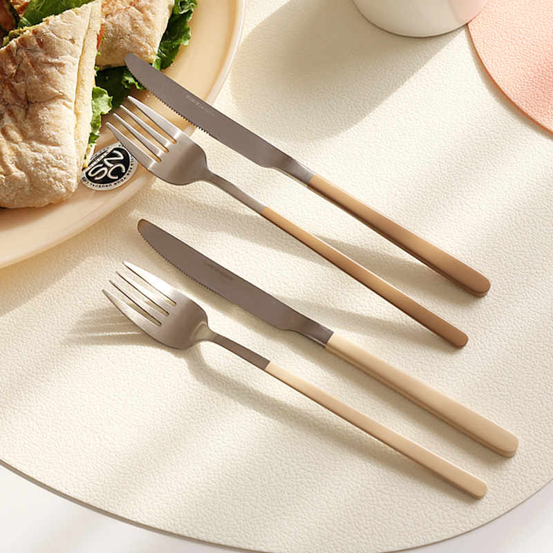 퀴진드마망 순수 4인 양식세트(포크+나이프)