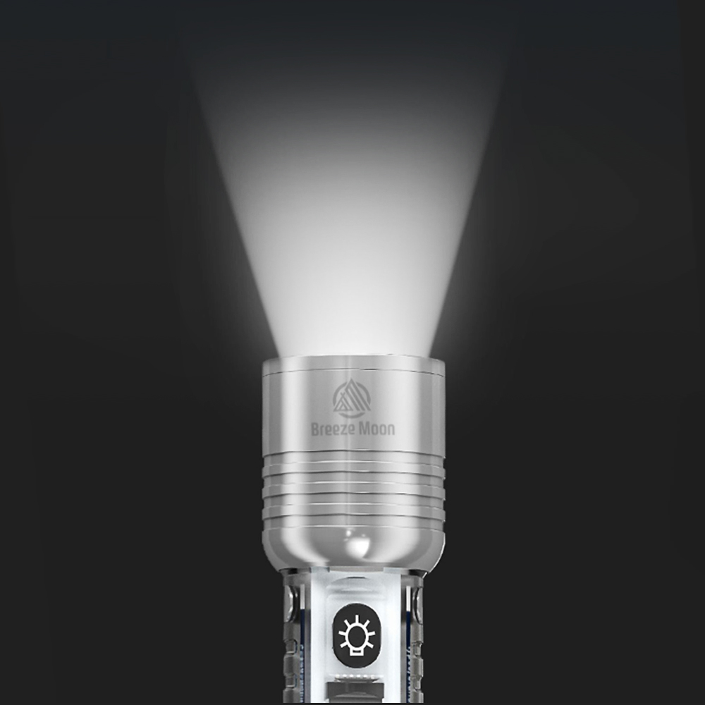 브리즈문 LED 손전등 후레쉬 써치라이트 고휘도 충전식 휴대용 손전등 미니 랜턴 본품 1세트 - 상세 이미지 4