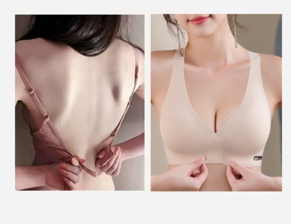 [KN 371] 앞후크 볼륨업 커버업 브라 등살 가슴작아 보이는 수술후 새가슴 처진 - 상세 이미지 5