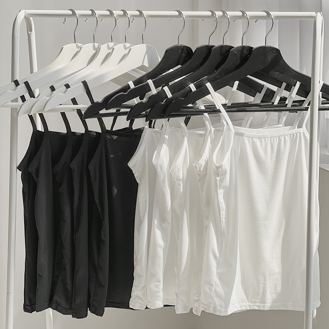 [5개set/빅사이즈추가] 신축성 좋은 베이직 민소매 끈나시 5개세트