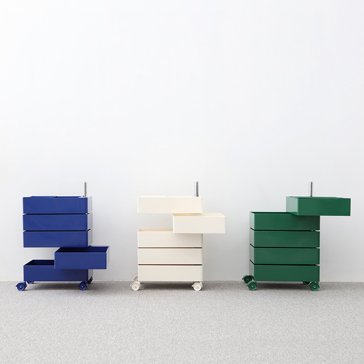 빙그리 회전서랍 트롤리 5단 크림 7097.6474