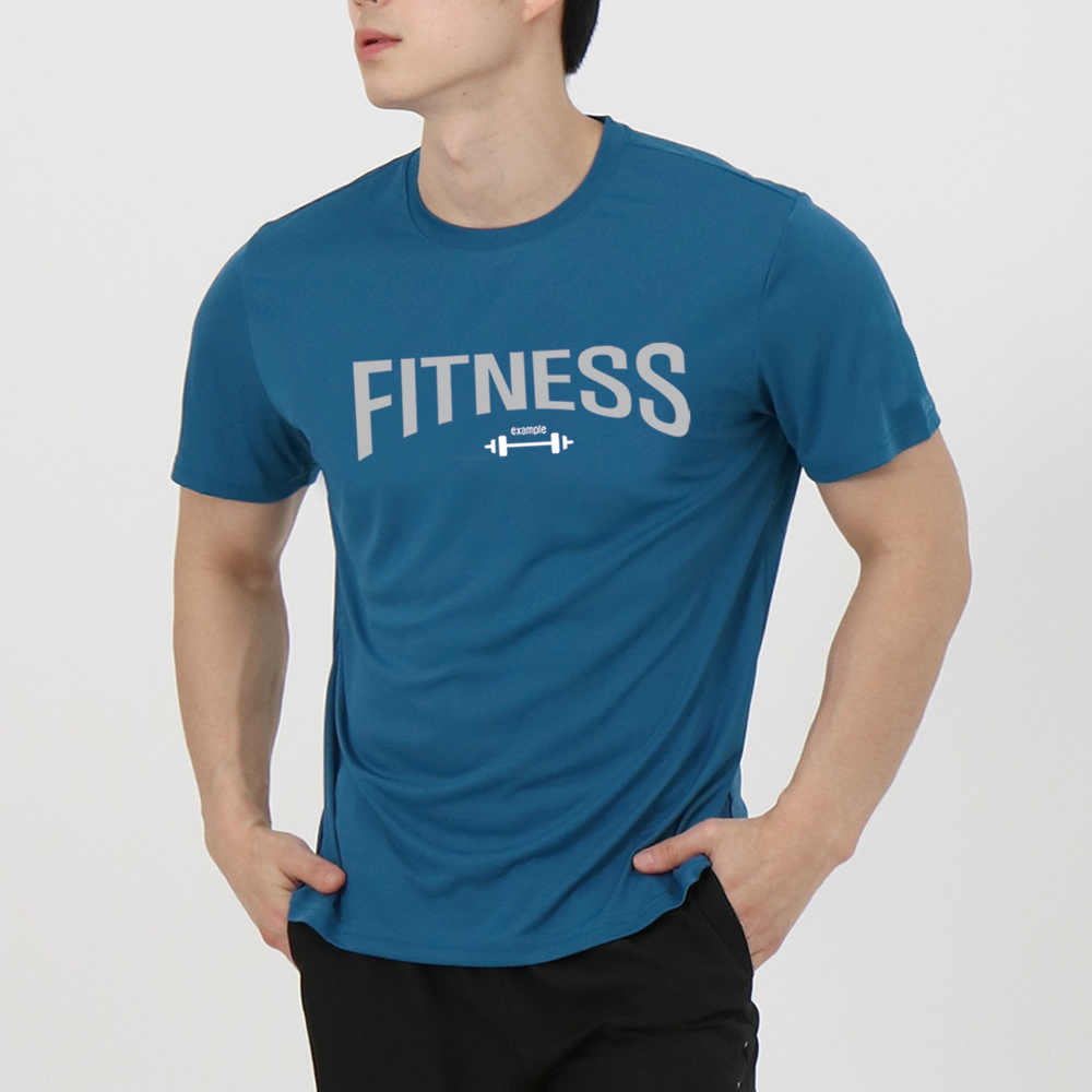 이그잼플 헬스오버핏반팔 남자머슬핏 운동 기능성 티셔츠 - 상세 이미지 2