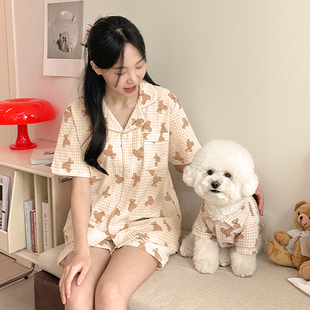 디어베어 강아지잠옷 반려견 펫파자마 1color - 상품 이미지