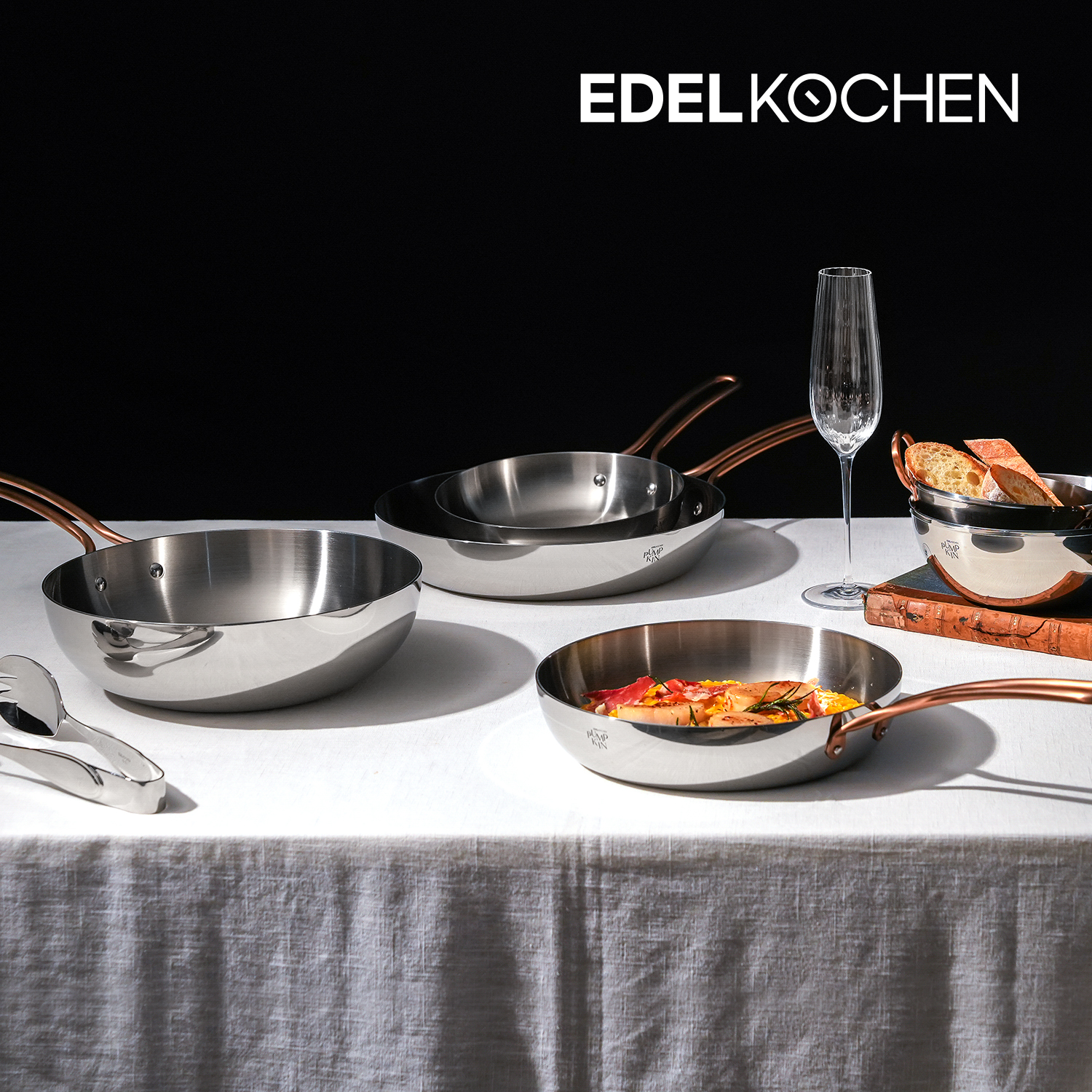 에델코첸 프리미엄 펌킨 통5중 스텐 인덕션 후라이팬 인덕션용 20