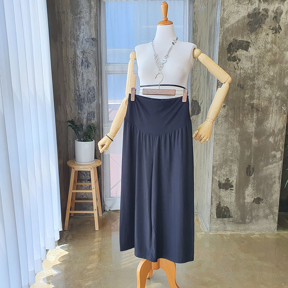 아디스 쿨 찰랑 잔골지 임산부바지 여름임부복 와이드 팬츠 만삭 3COLOR - 상세 이미지 4
