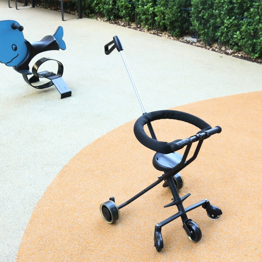 휴대용유모차 36 트라이크 시즌3 블랙 안전가드 포함 초경량 접이식 기내용 유모차