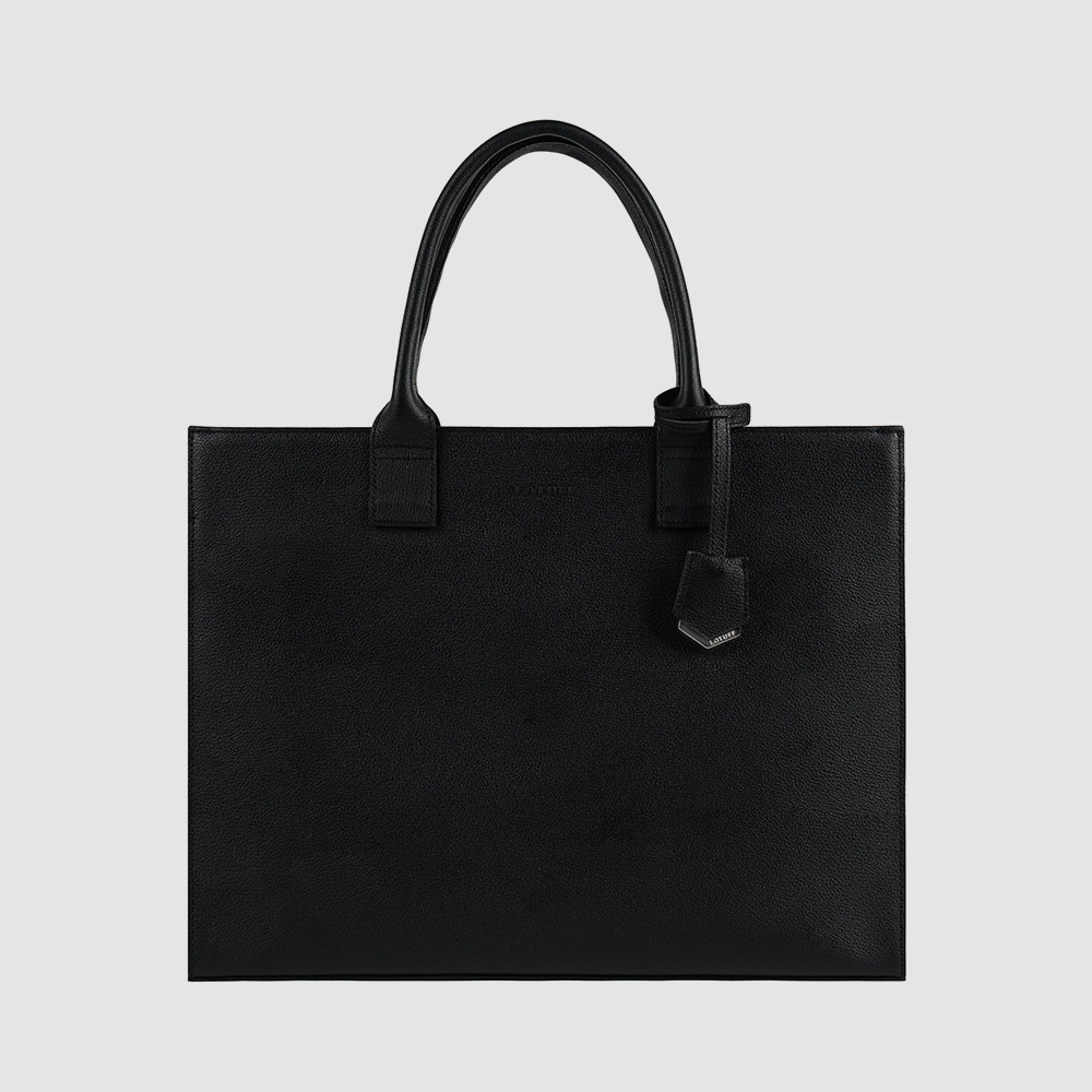 로터프 남자 가죽 토트백 LO-2805 직장인 네임택 정장 블랙