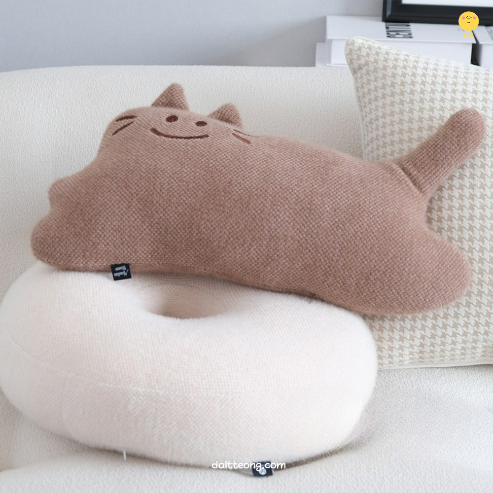 달떵 귀여운 말랑 고양이 모찌 인형 쇼파 쿠션 동물 아기방 낮잠