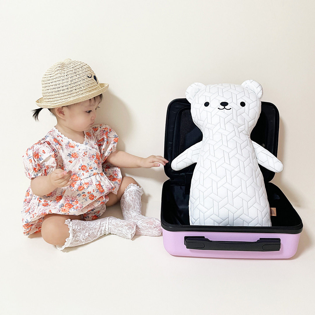 디망디 쿨쿨베어 아기 냉감 바디필로우 듀라론 유아 애착 곰인형 시원한베개