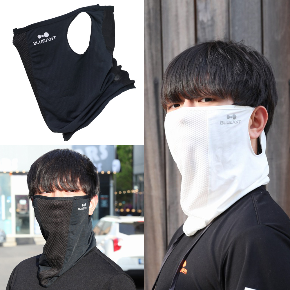 블루안트 자외선차단마스크 얼굴 햇빛가리개 골프마스크 안면 등산 자전거 낚시 쿨 - 상세 이미지 2