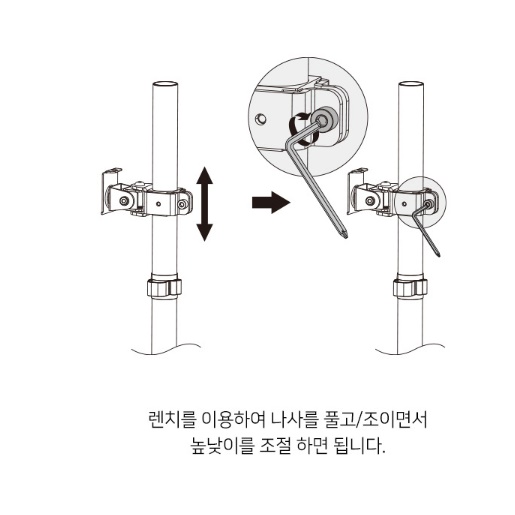 상하듀얼모니터암 세로 수직 트리플 모니터 거치대 받침대 - 상세 이미지 2