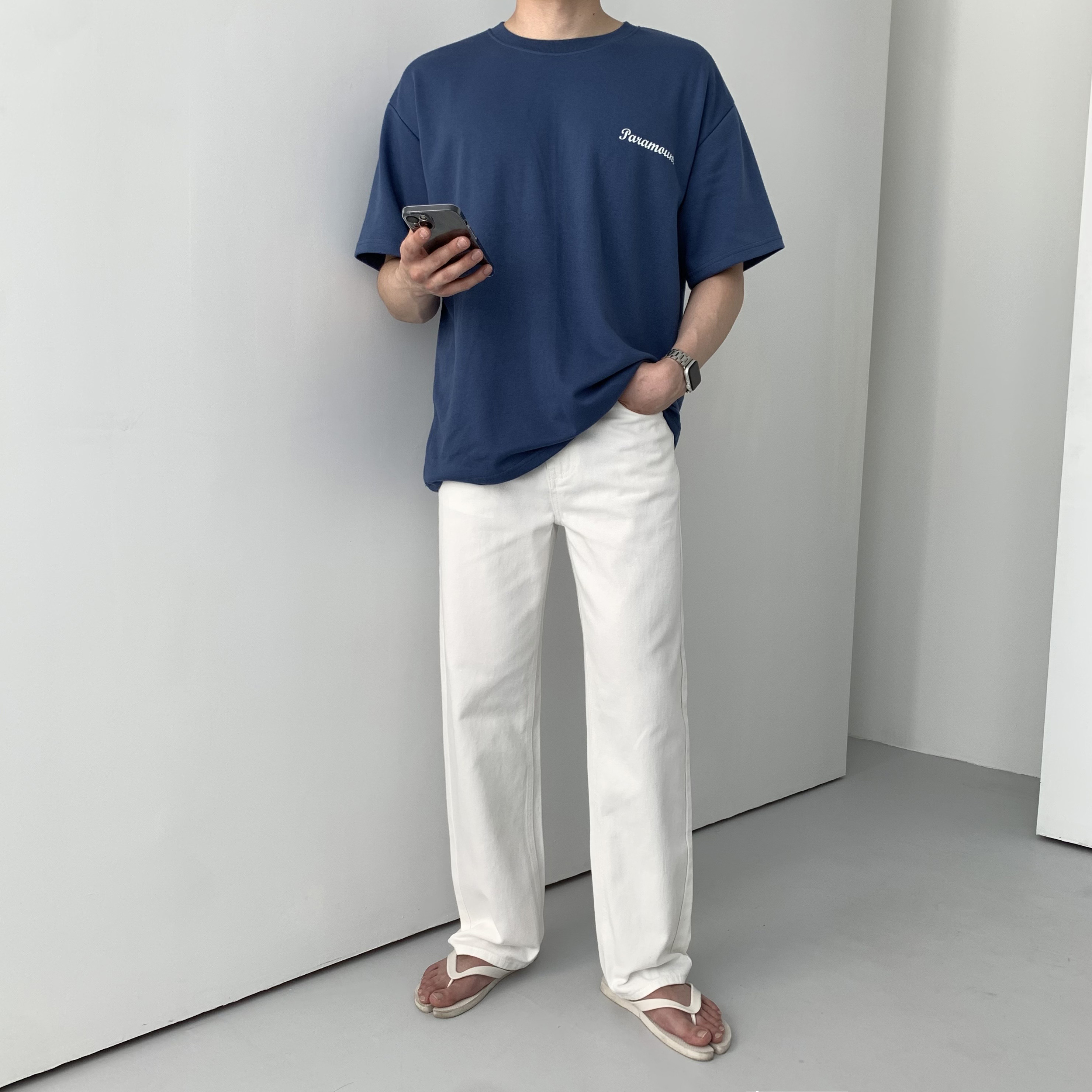 남자흰바지 백바지 남자화이트팬츠 이미지 2