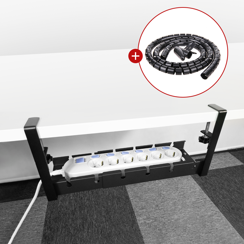 멀티탭 거치대 무타공 콘센트 정리 선반 전선 정리함 제품 이미지
