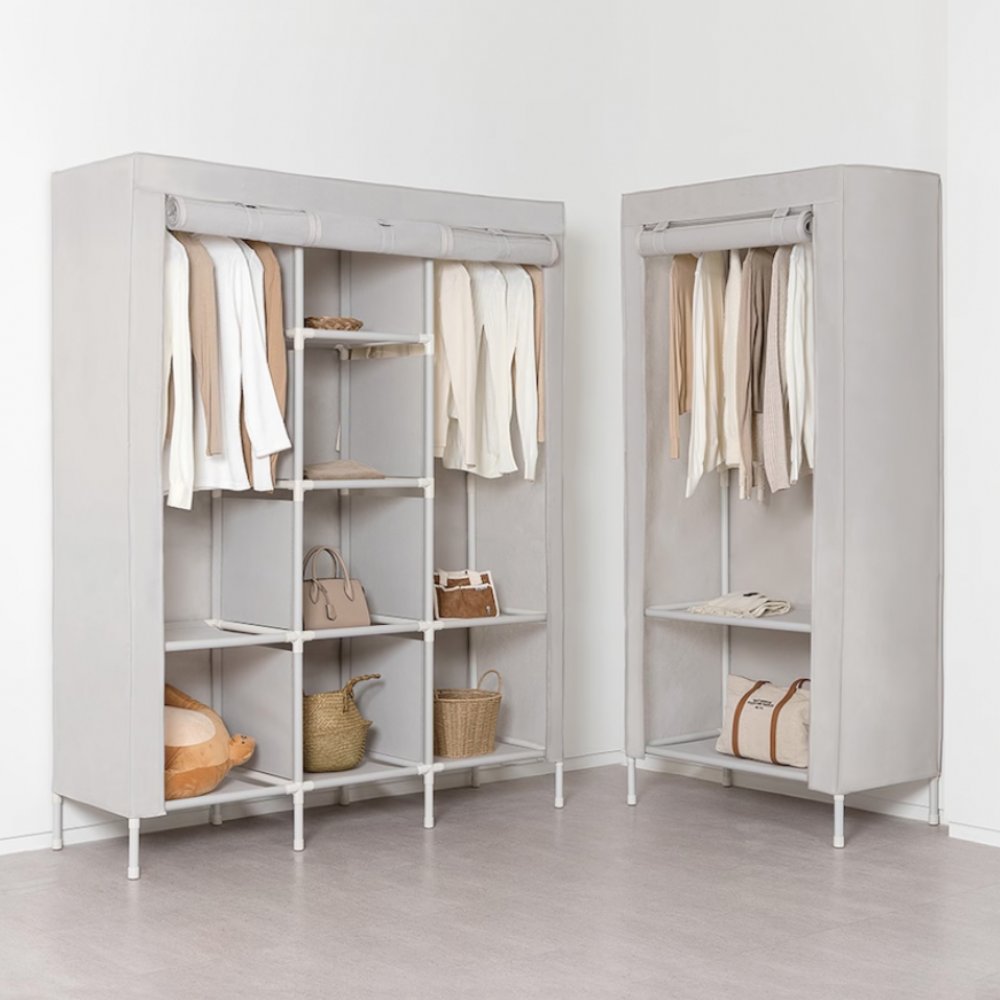 시스템행거 이케아 행거 스탠드 옷걸이 드레스룸 철제 선반 조립식 MIGGA