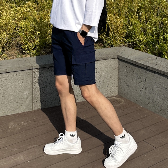 1+1 남자 트레이시 5부 스판 밴딩 카고 반바지 28-36 - 상세 이미지 5