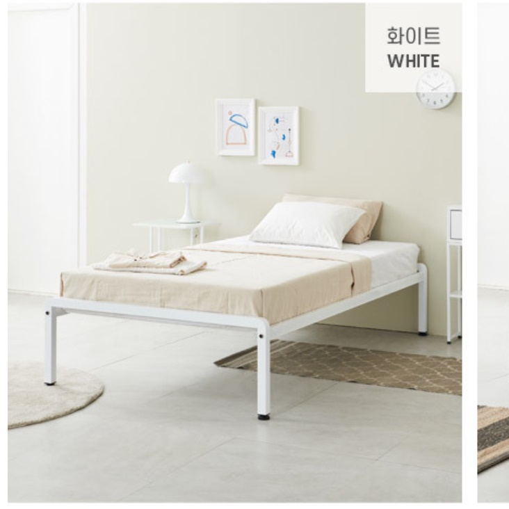 호텔형 침대 철제 프레임 헤드리스 침대 호텔식 높은 침대