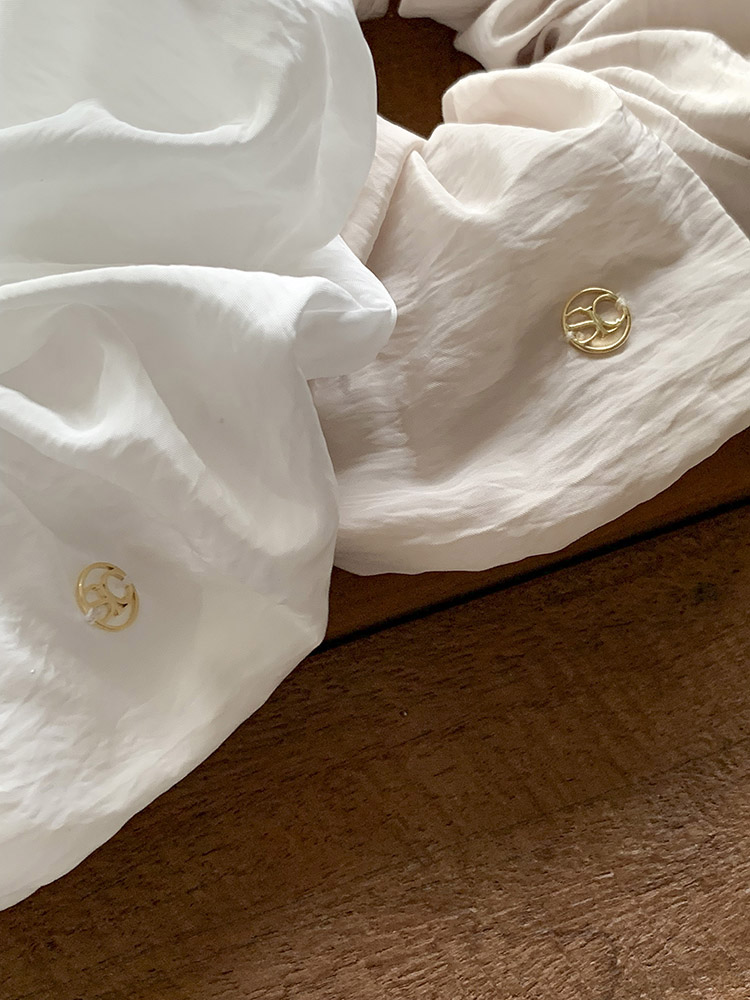 [자체제작] 셀프러브 메이플 볼륨 스크런치 (L) - 바스락 풍성 빅사이즈 곱창밴드