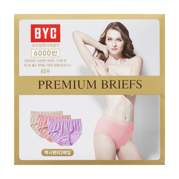 비와이씨 BYC 프라임 맥시 여삼각 3매입 byl7594 - 메인 이미지