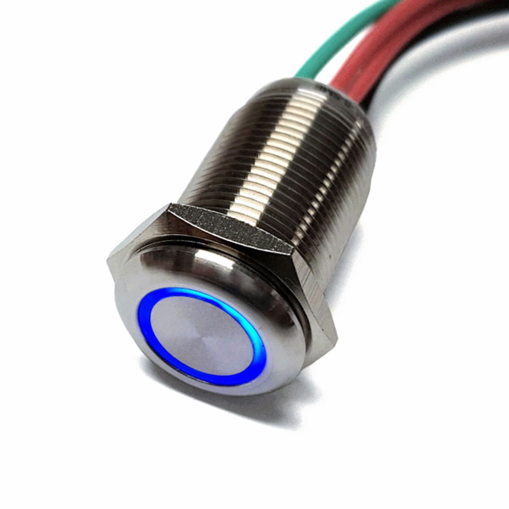 SM-P16ZM-LX BL 16파이 선타입  방수 메탈 터치 ON OFF 스위치 / LED 12V