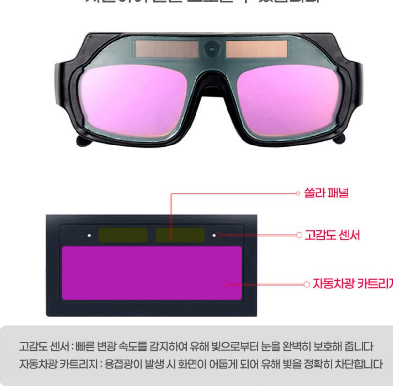 꽃가루 보호 안경 방지 용접 고글 보안경 선글라스 - 상세 이미지 3
