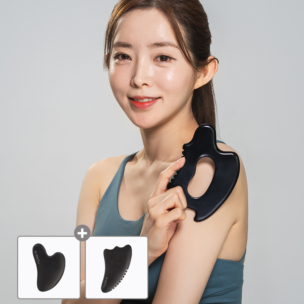 디하우트 바디 얼굴 괄사 세트 마사지기 림프 마사지 - 상세 이미지 3