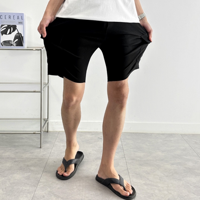 1+1 남자 트레이시 5부 스판 밴딩 카고 반바지 28-36 - 상세 이미지 4